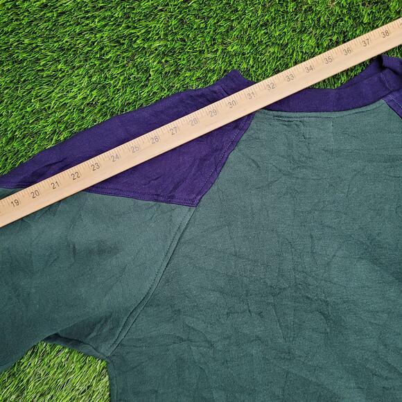 Vintage Y2K MacGregor Cropped Sweatshirt Large 22x25 Green - Picture 3 of 11